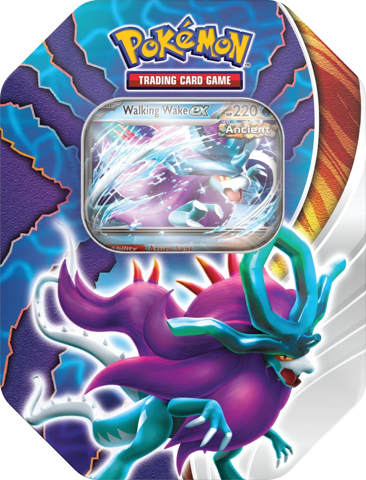 Pokémon TCG: Paradox Clash Tin - Walking Wake ex Pokémon Karten