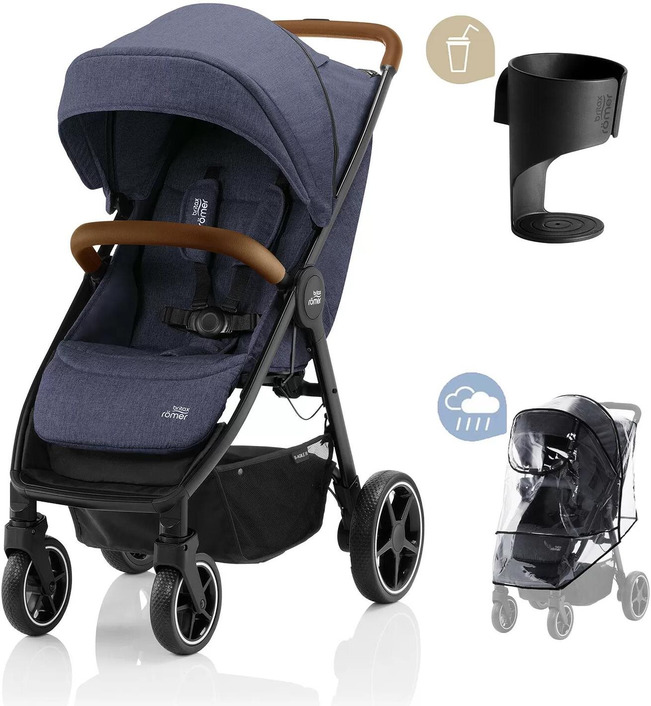 Britax Römer B-Agile R Navy Ink/Brown Babakocsi
