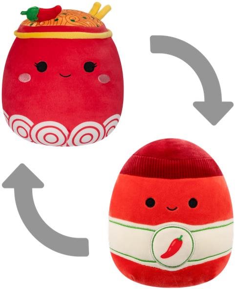 Squishmallows 2 v 1 Rezanec Odion a sriracha Illia Plyšová hračka