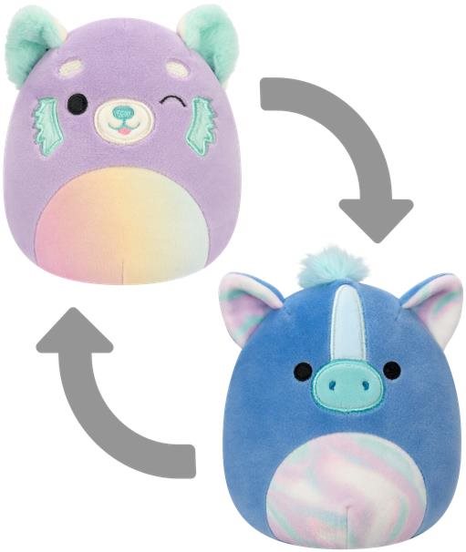 Squishmallows 2 v 1 Panda malá Lexis a morský koník Romano Plyšová...