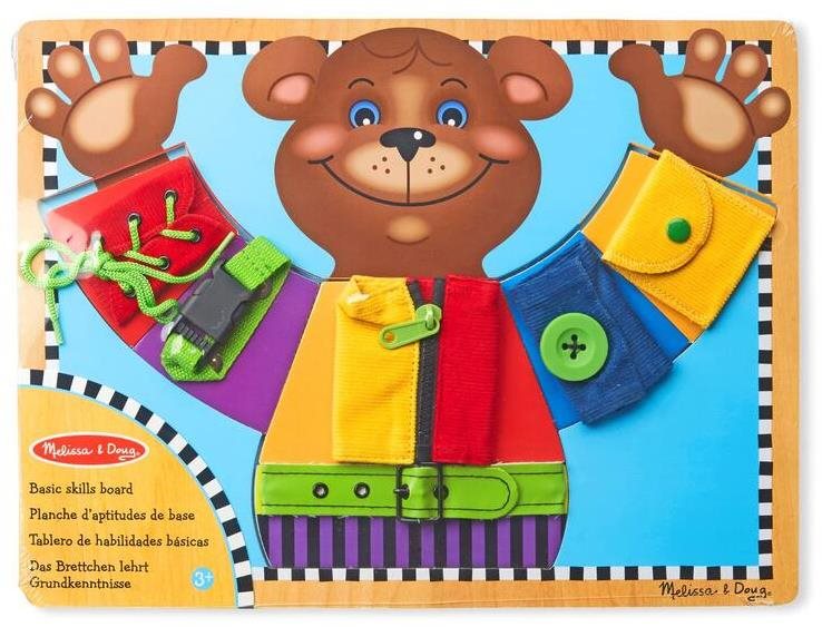 Melissa-Doug Zapínanie Medveď Activity board