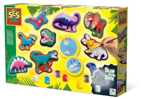 Ses Odlievanie a maľovanie – farebné dinosaury Kreatívna sada