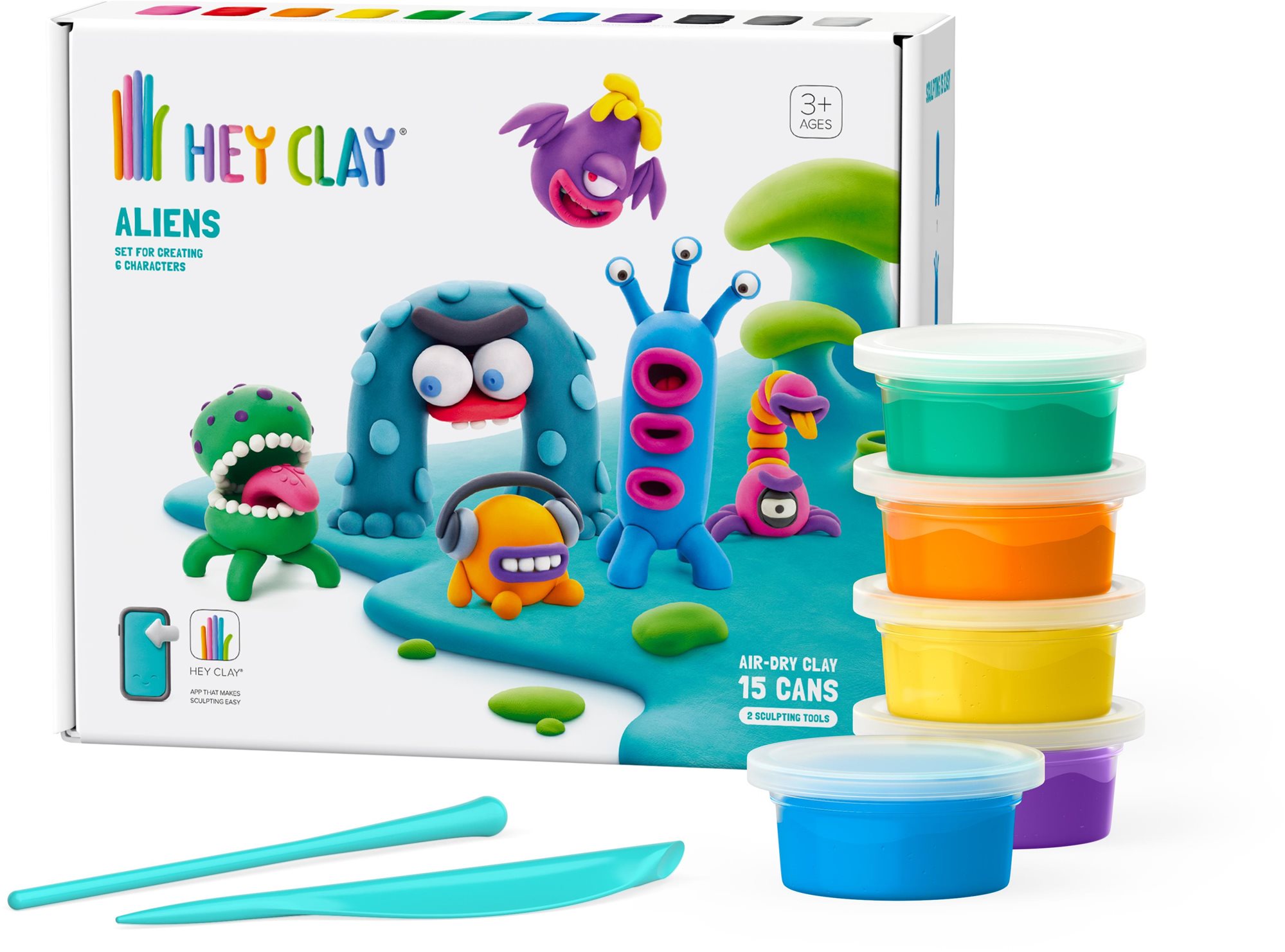 TM TOYS Hey Clay Űrlények Gyurma