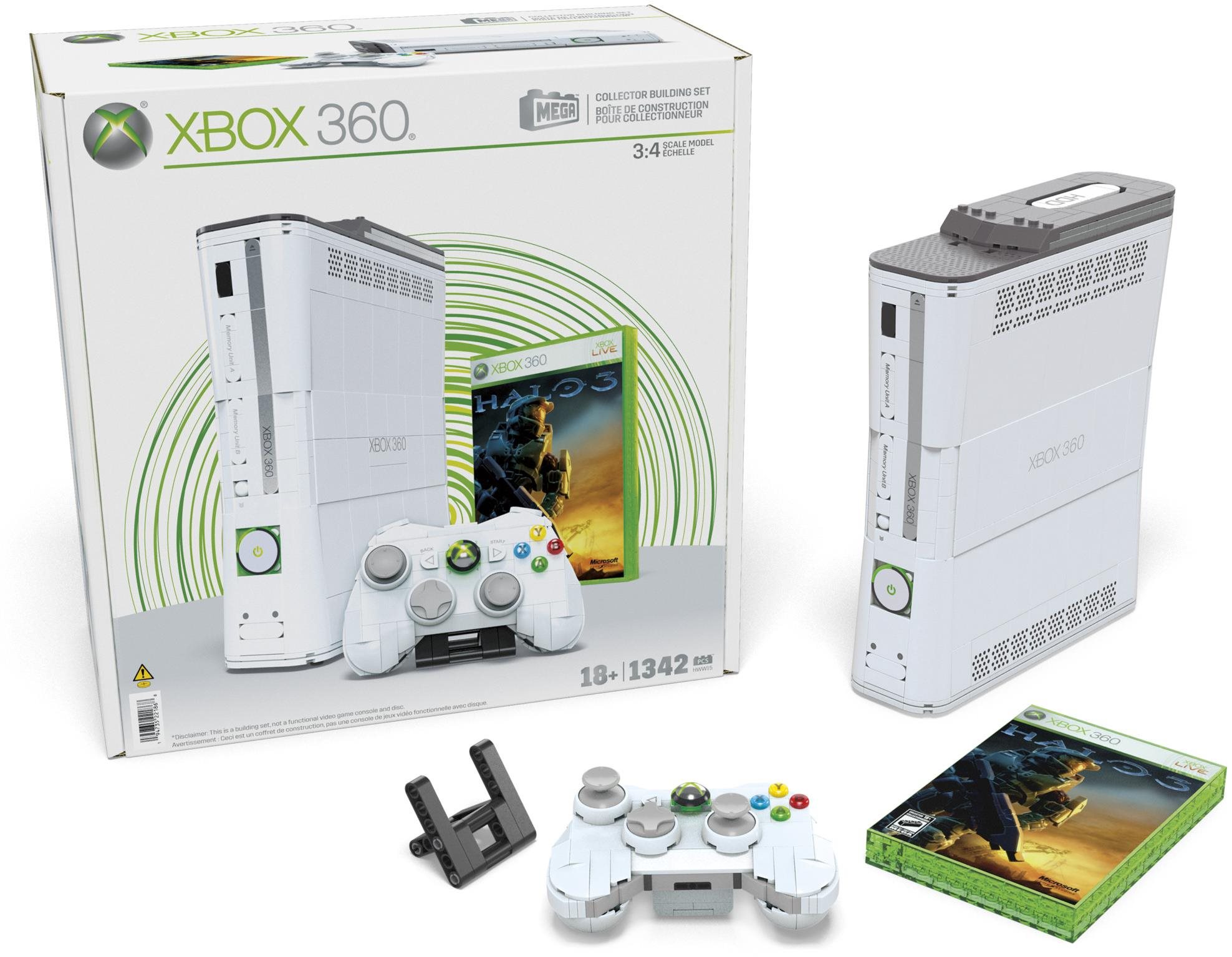MEGA Xbox 360 herní konzole, replika se světly pro sběratele...