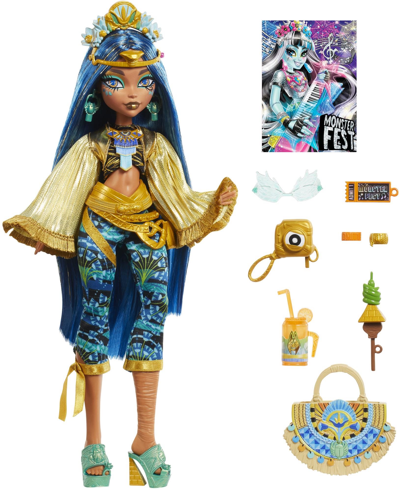 Monster High Monster Fest Cleo, Bandposter und Zubehör Puppe