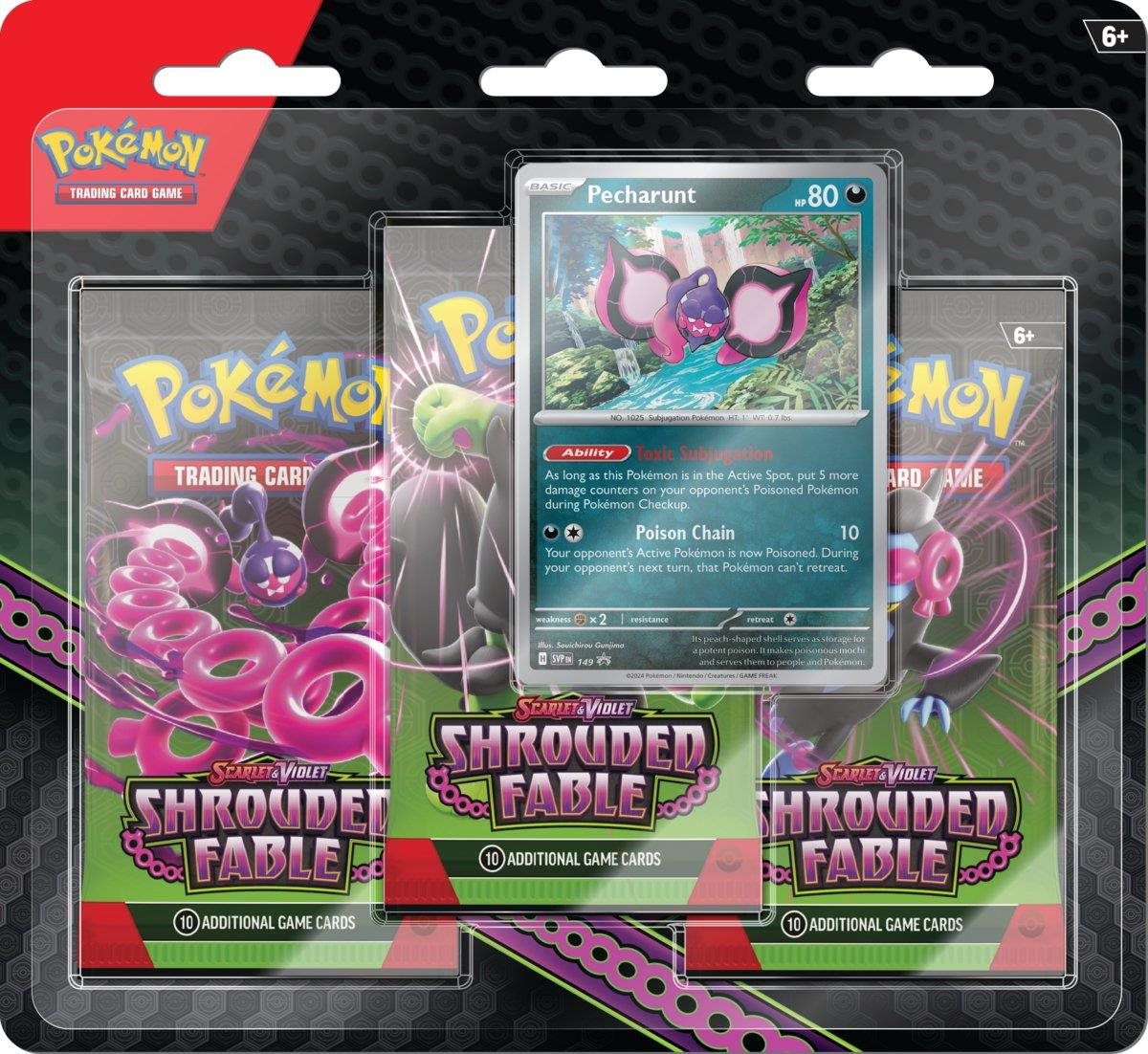 Pokemon TCG: SV6.5 Shrouded Fable – 3 Blister Pokémon Karten