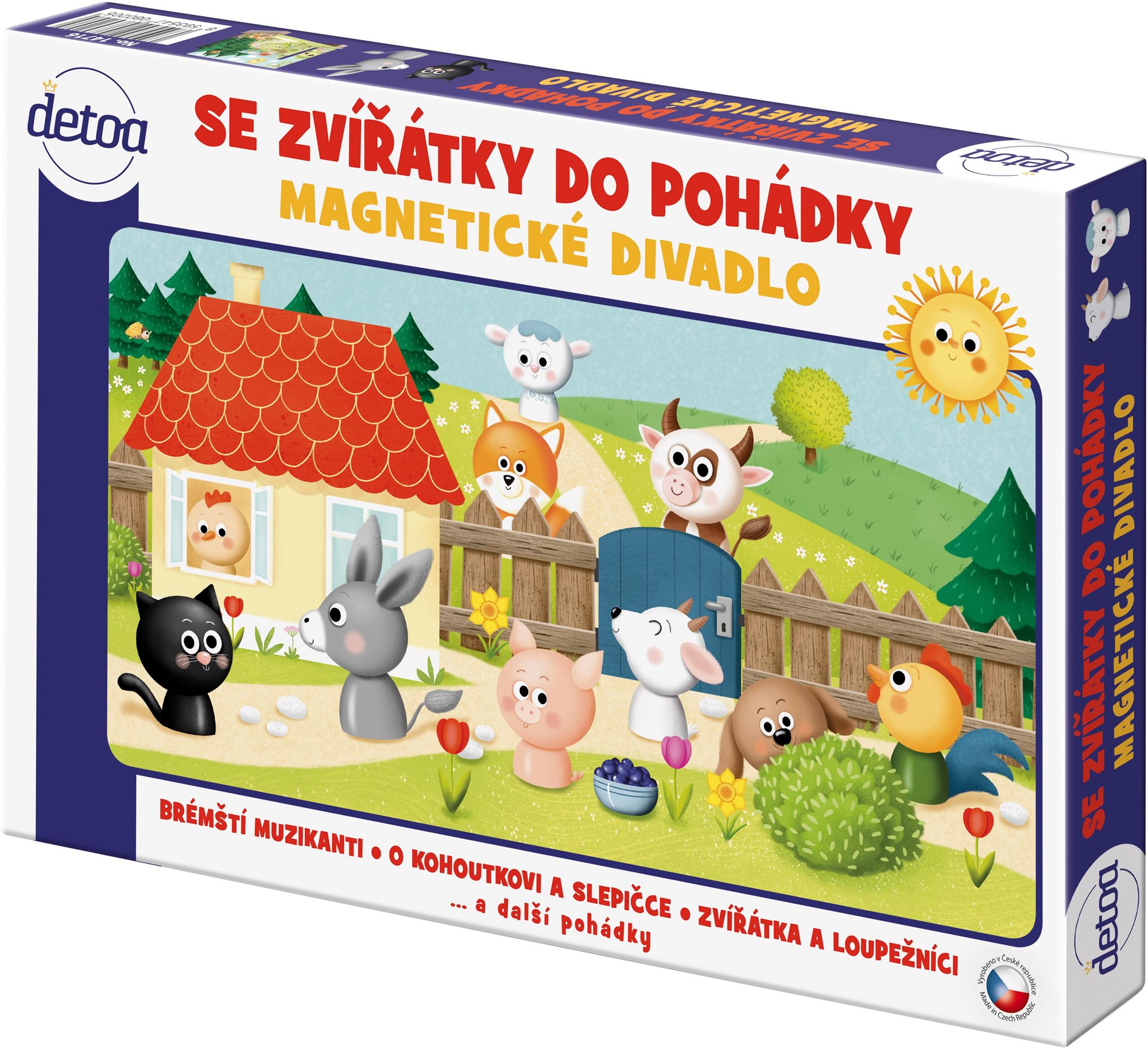 Detoa Magnetické divadlo so zvieratkami do rozprávky Bábka