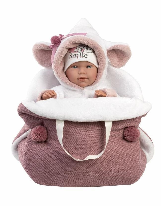 Llorens 74048 New Born – reálna bábika so zvukmi a mäkkým látkovým...