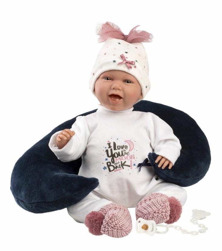 Llorens 74050 New Born – reálna bábika so zvukmi a mäkkým látkovým...