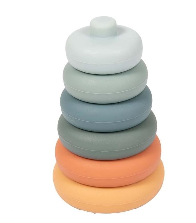 Bo Jungle Stohovacie hryzátko B-Silicone Rounds Hryzátko