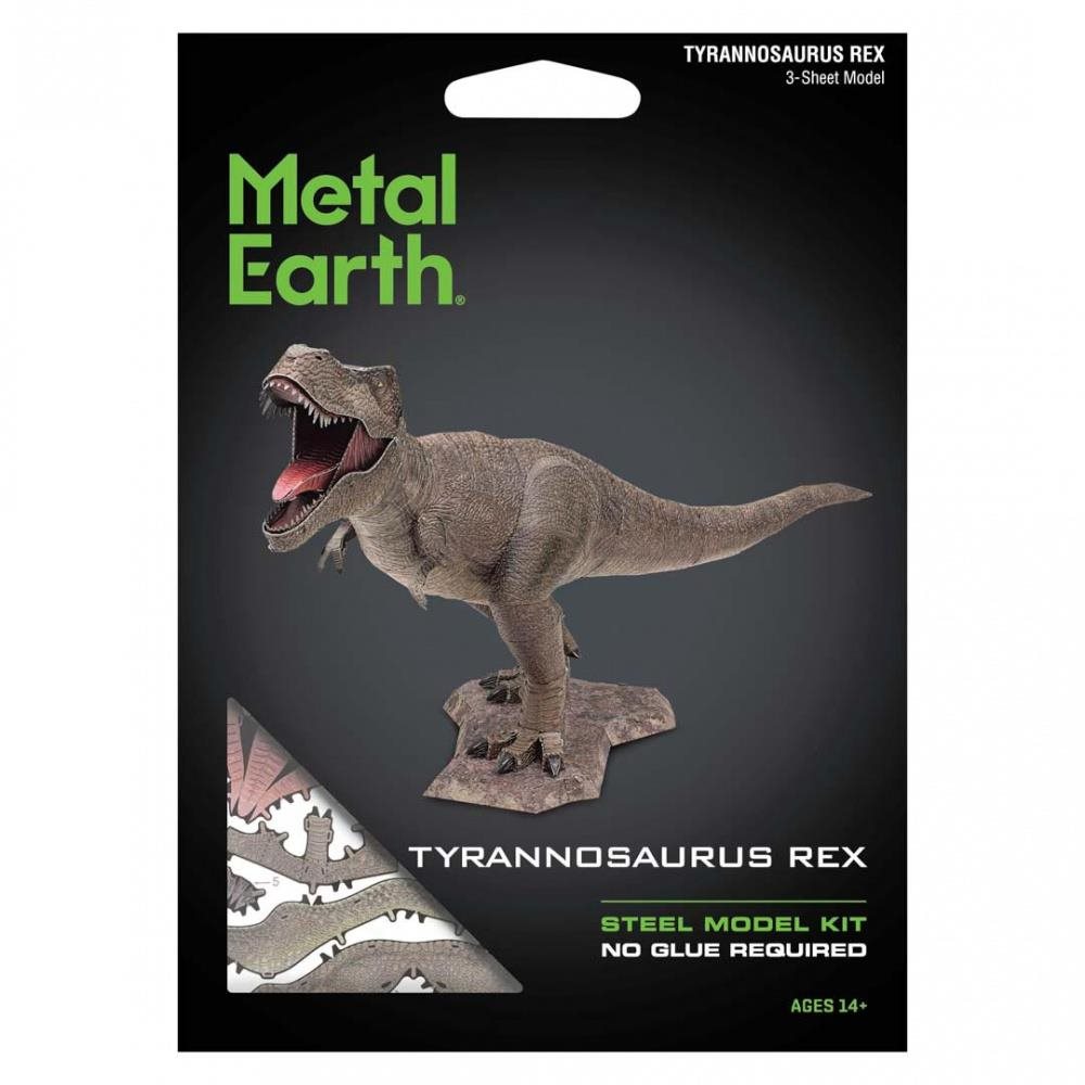 Metal Earth Luxusná oceľová stavebnica Tyrannosaurus Rex 3D puzzle