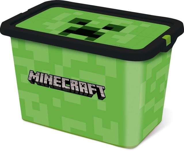 Store Minecraft 7 l s víkem, plast Úložný box