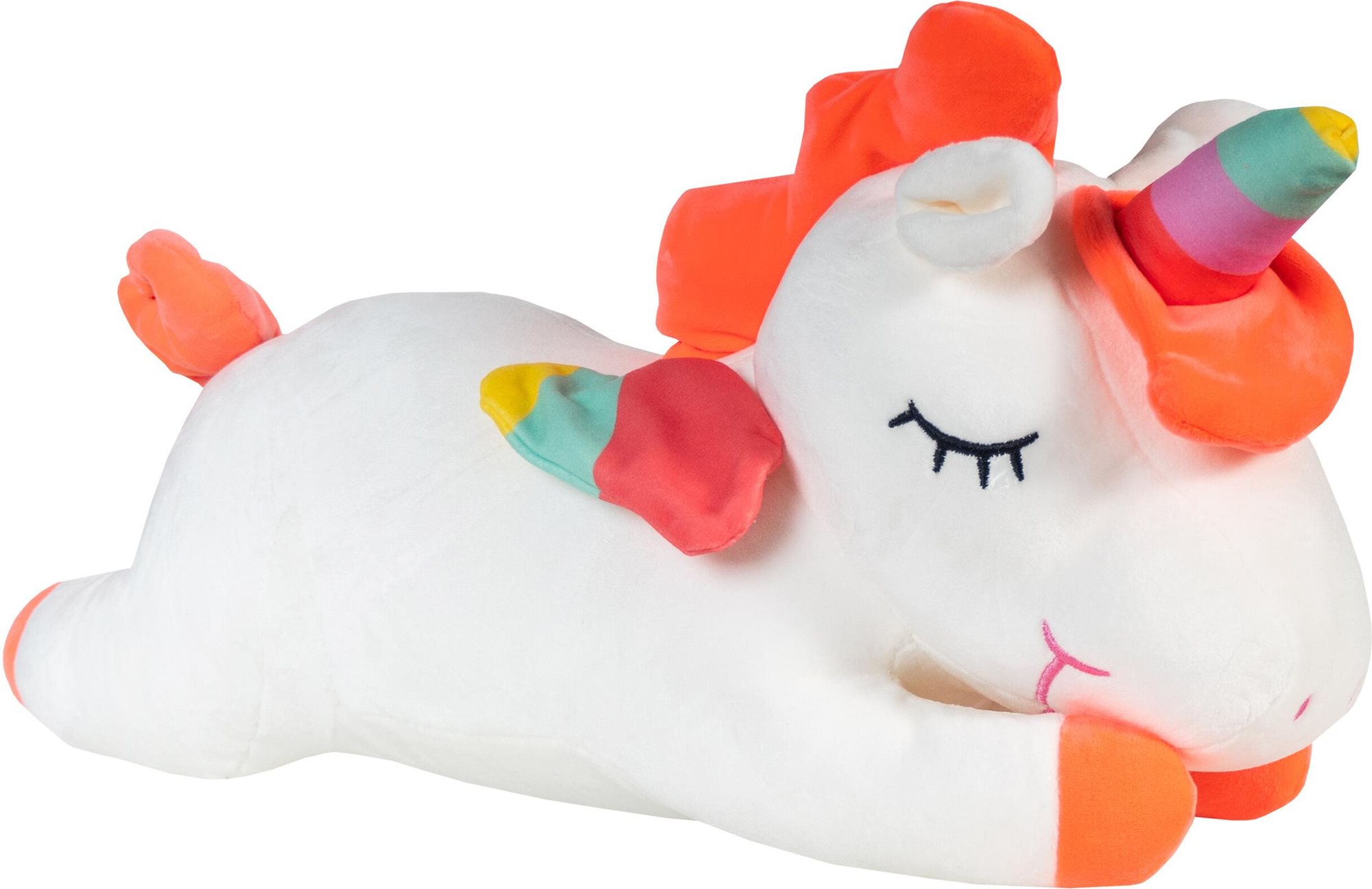 Aga4Kids Plyšový vankúš Jednorožec biely, 50 cm Plyšová hračka