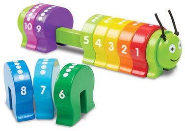 Melissa & Doug - Skladanie podľa čísel - Húsenica Edukačná hračka
