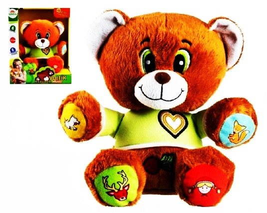 Teddies Medvedík Vojtík rozprávkový česky hovoriaci Plyšová hračka