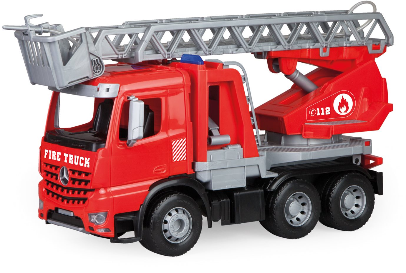 Mercedes Arocs hasič s žebříkem, okrasný kartón Auto