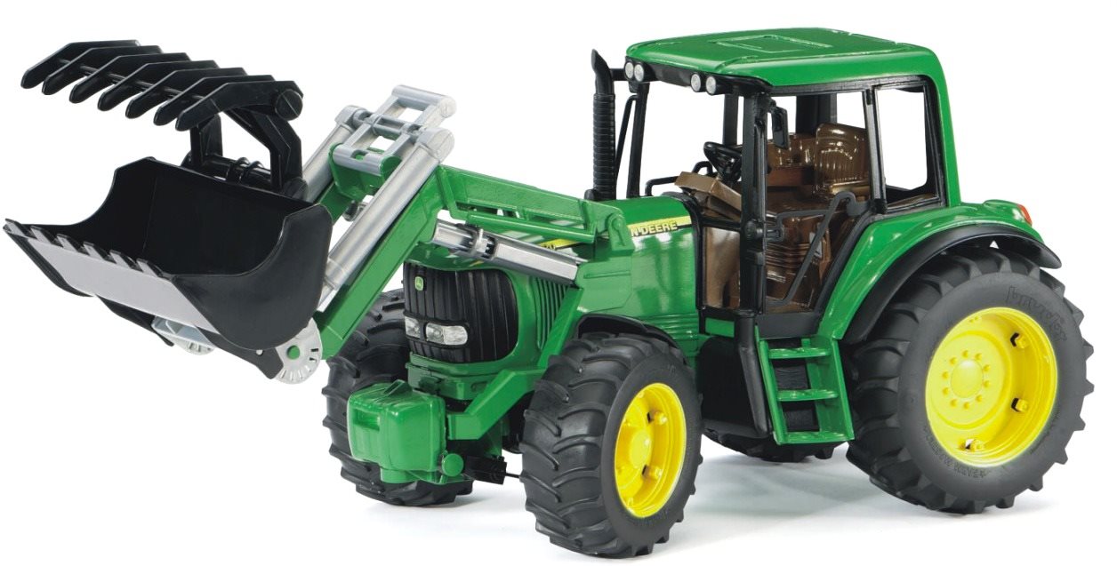 Bruder Farmer - traktor John Deere s předním nakladačem - ARCH. Auto