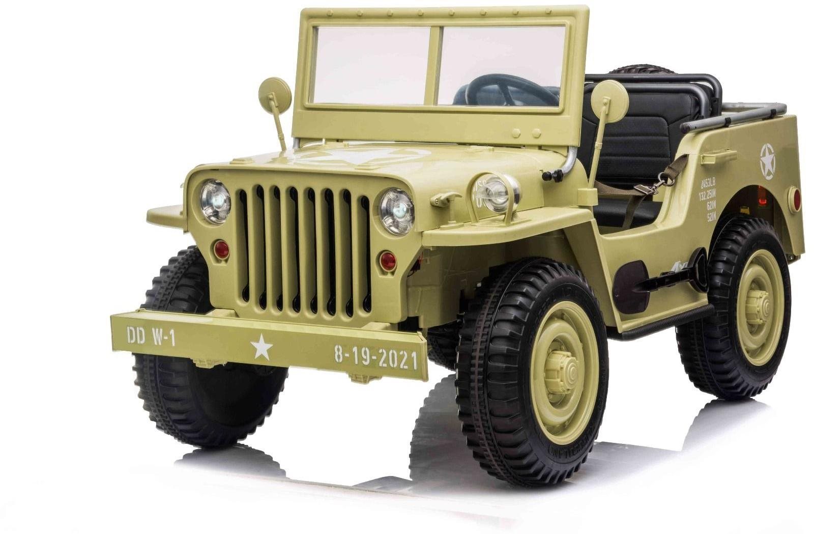 USA ARMY 4 × 4, 3-miestne, béžové Elektrické auto pre deti