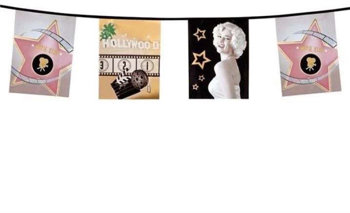 Girlanda hviezdy hollywood – 600 cm Girlanda