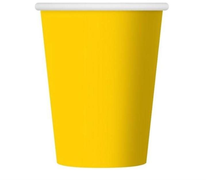 Tégliky žlté 250 ml – 6 ks Pohár na nápoje