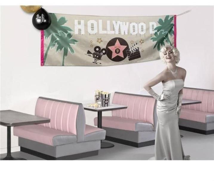 Banner Hollywood 220 × 74 cm Párty doplnky