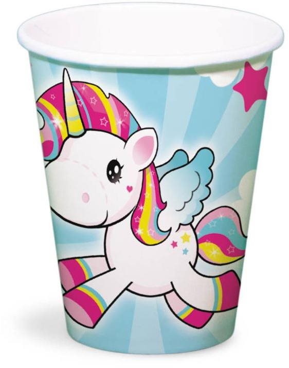 Poháriky jednorožec – little unicorn 250 ml/8 ks Pohár na nápoje
