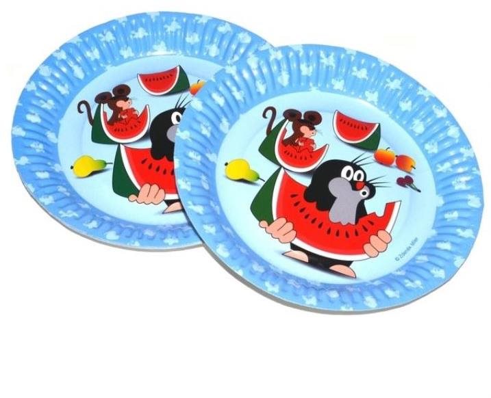 Tácka Párty krtko - krtko a kamaráti 6 ks, 18 cm Podnos