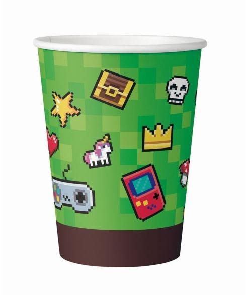 Papierové poháre minecraft party – 200 ml – 6 ks Pohár na nápoje