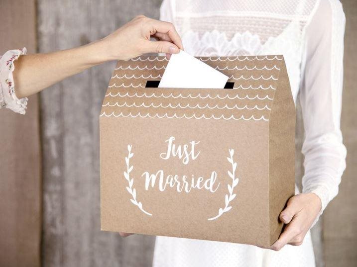 Box – škatuľka na blahoželanie – Just married 30 × 30,5 × 16,5 cm...