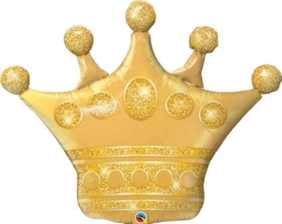 Balón fóliový zlatá koruna – 104 cm – princess – rozlúčka so...