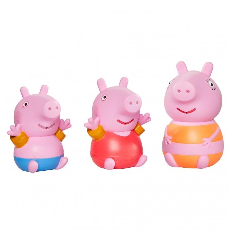 Toomies – Prasiatko Peppa Pig, mamička a Tom – striekajúce hračky...