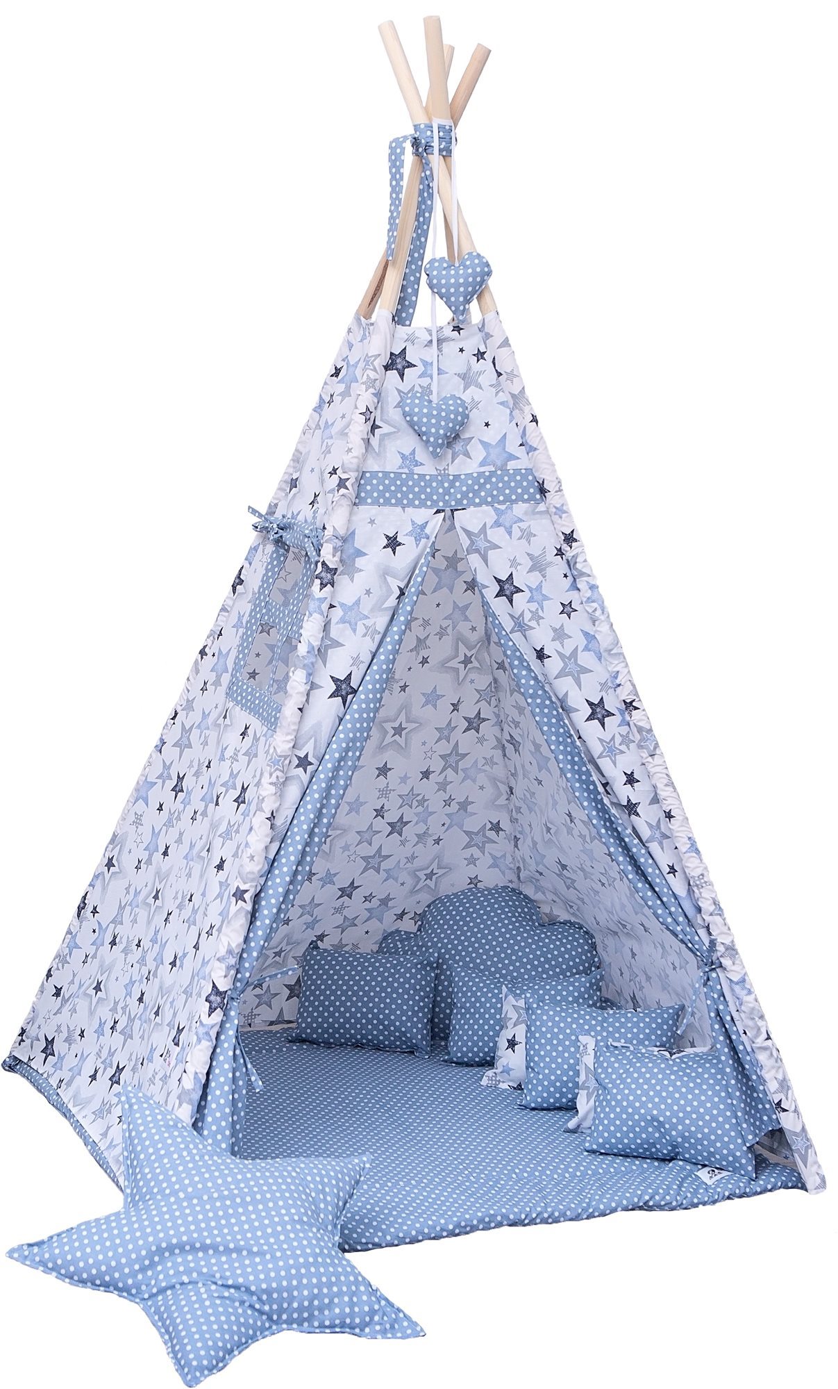 BabyTýpka teepee Sky blue Detský stan