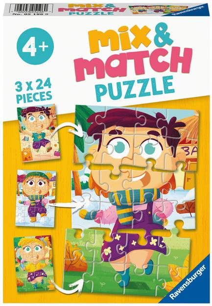 Ravensburger 051960 Mix & Match Puzzle Seasons 3x24 pieces Puzzle