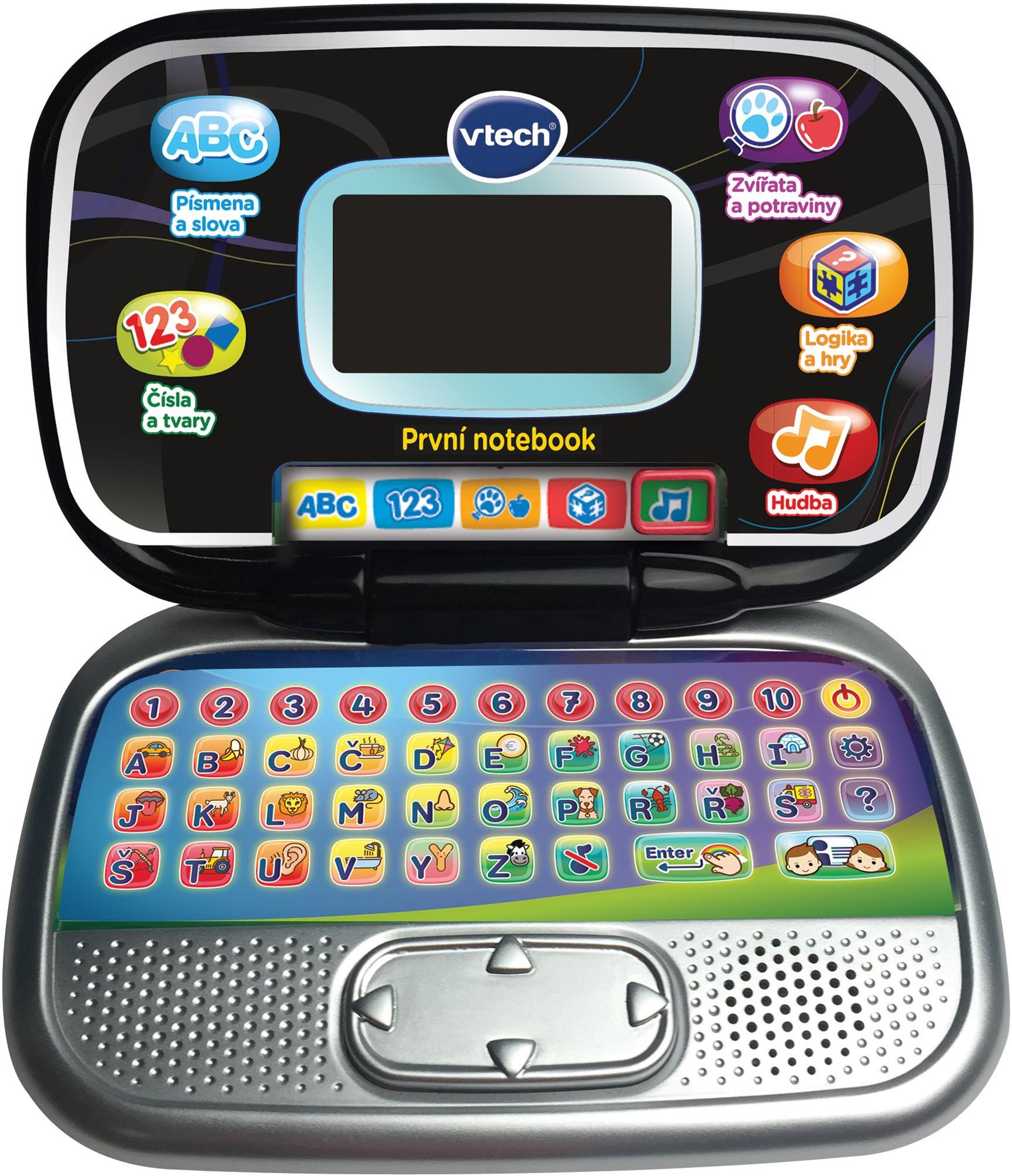 Vtech Prvý notebook – čierny CZ Detský notebook