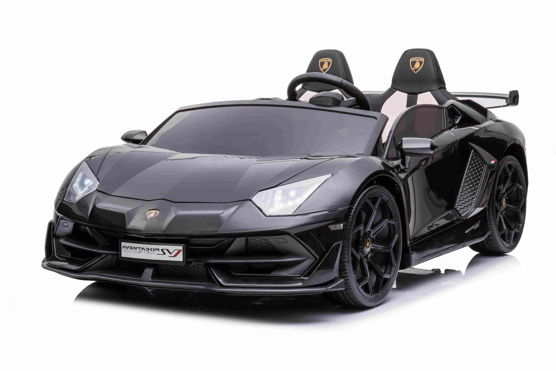 Lamborghini Aventador 24V, kétüléses - fekete lakkozott Elektromos...