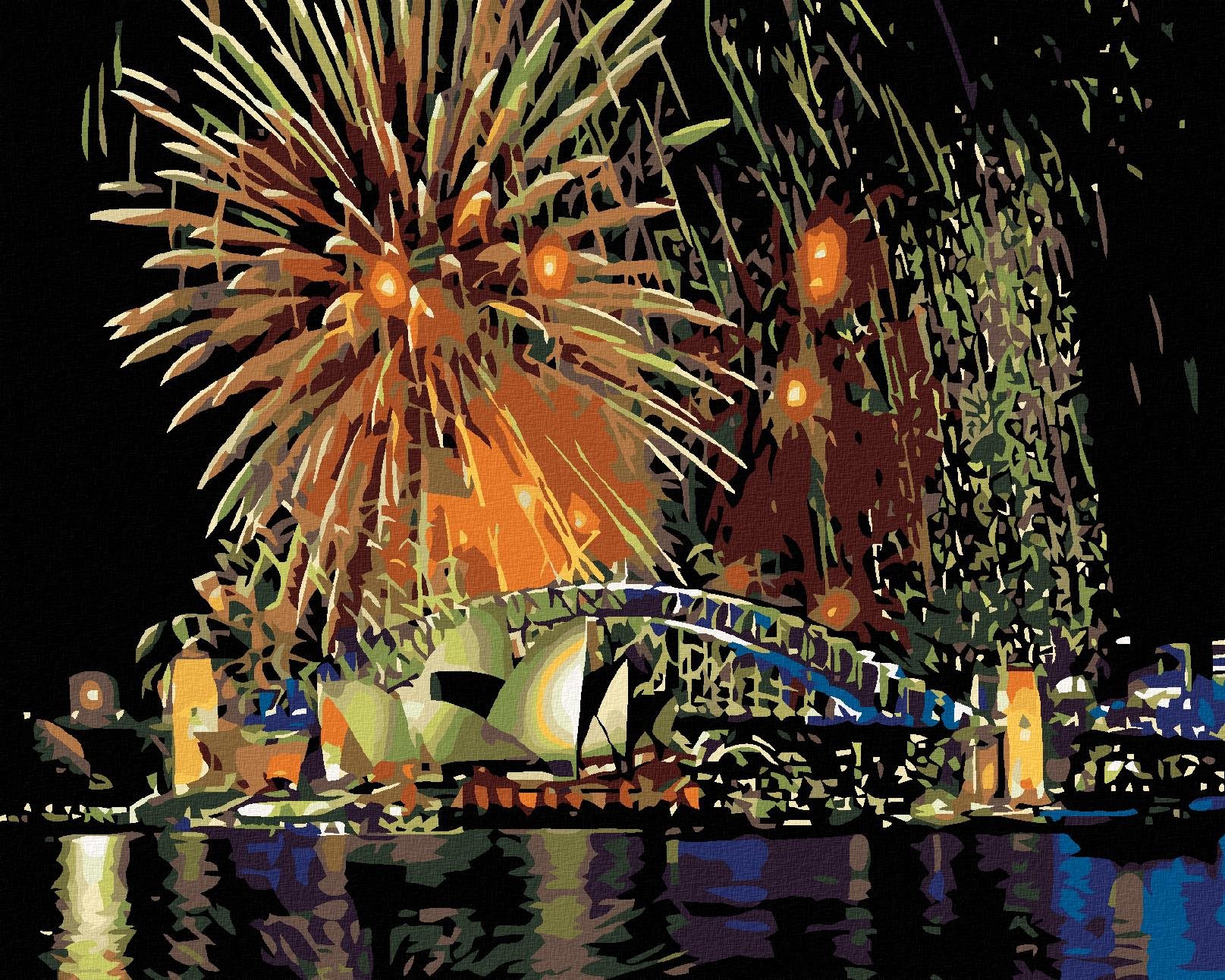 Maľovanie podľa čísel – Sydney, 50 × 40 cm, plátno napnuté na ráme...