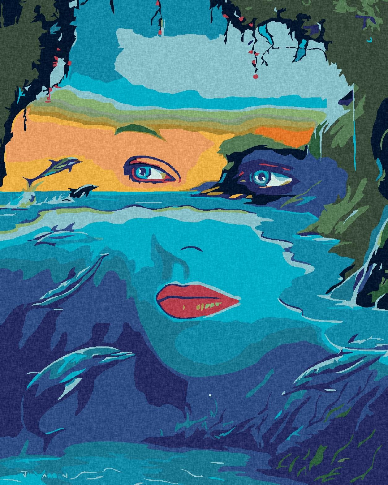 Maľovanie podľa čísel - Pohľad z mora, 80 x 100 cm, napnuté plátno...