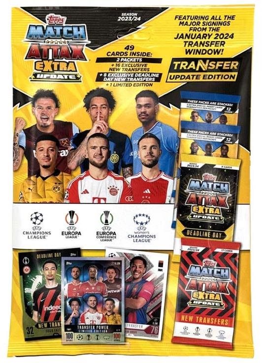 Topps Multipack kariet Champions League Extra 2023/24 Update...