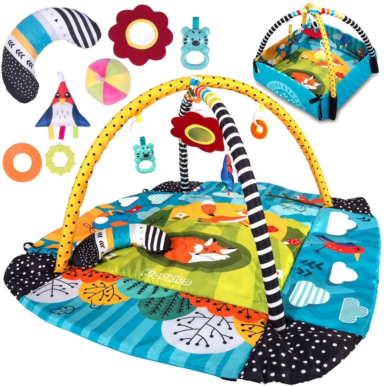 Ricokids Interaktívna vzdelávacia podložka 110 × 100 cm líška...