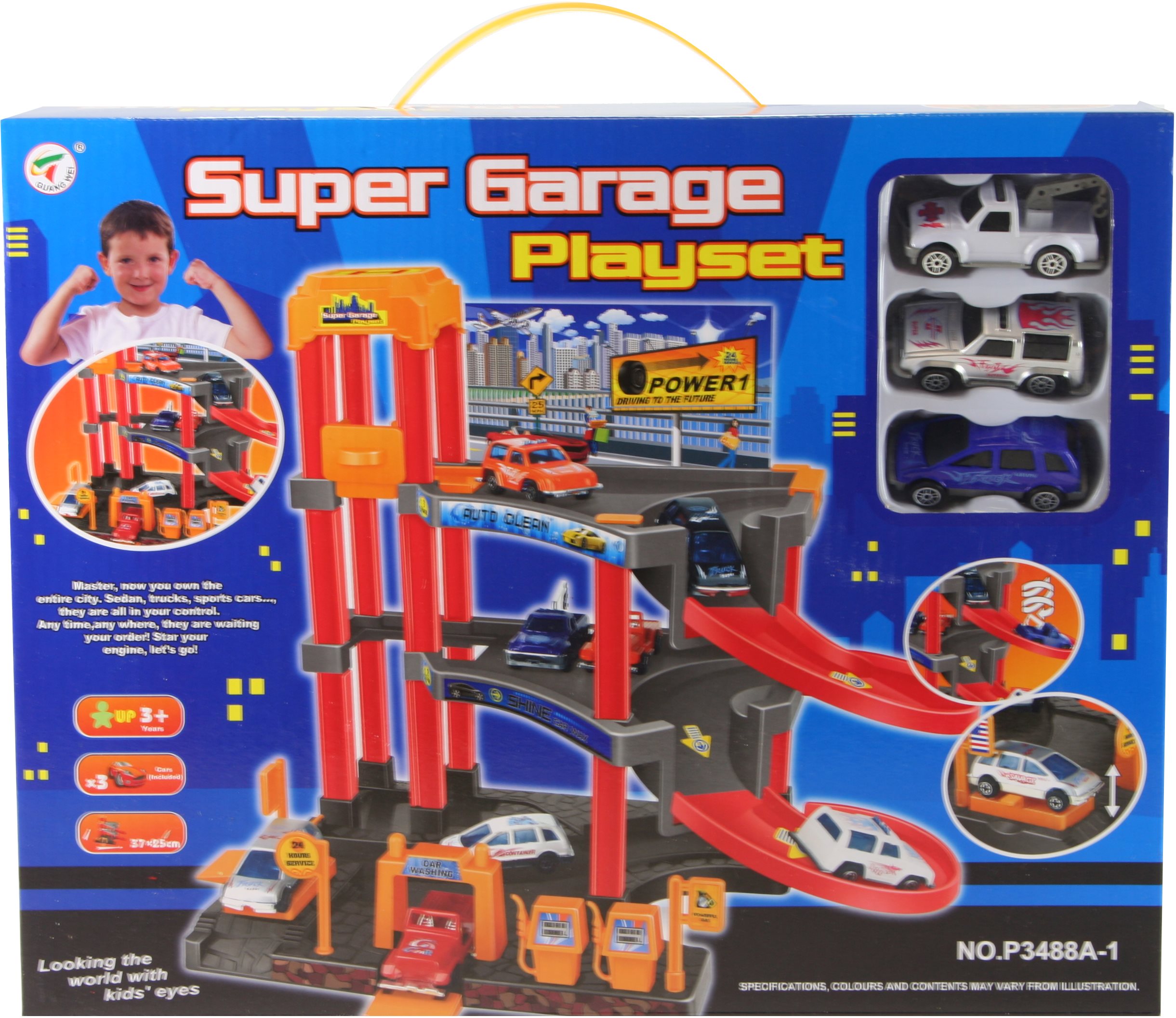 Spielset - Parkhaus mit Autos Spielzeug-Garage