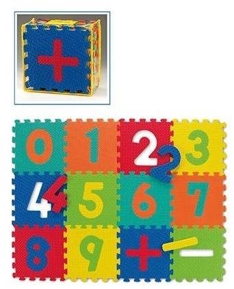 Podložka detská Spartan 30 × 30 × 1,2 cm – 12 ks Penové puzzle