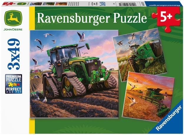 Ravensburger puzzle 051731 John Deere: Hlavná sezóna 3× 49 dielikov...