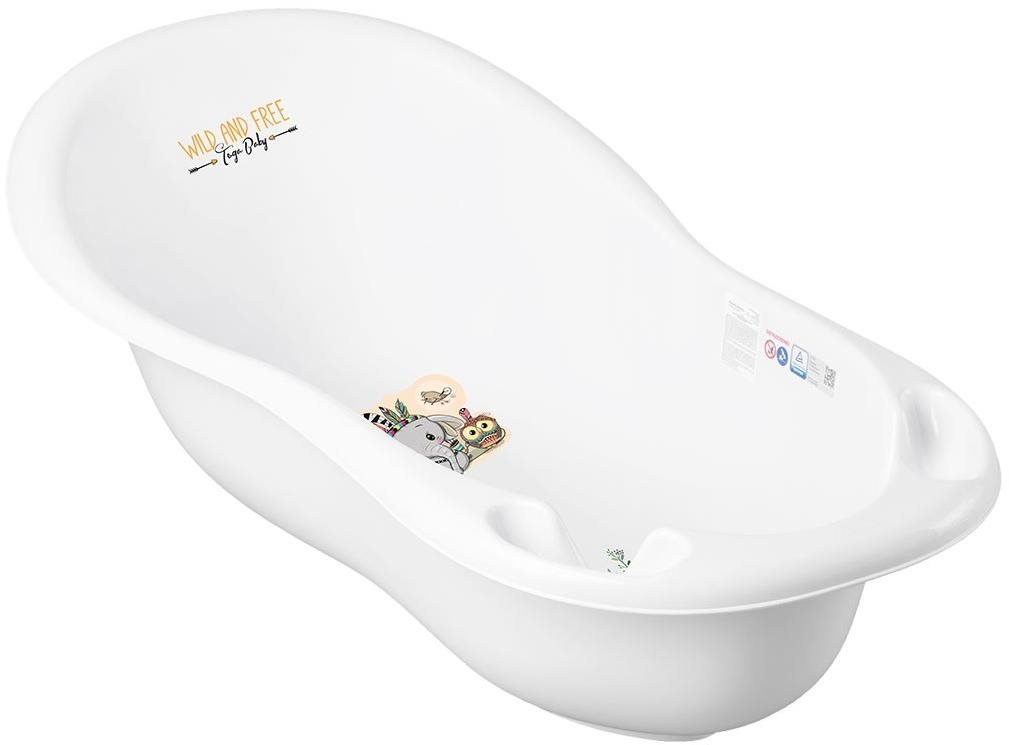 Anatomická vanička 102 cm Wild & Free sloník biela Detská vanička