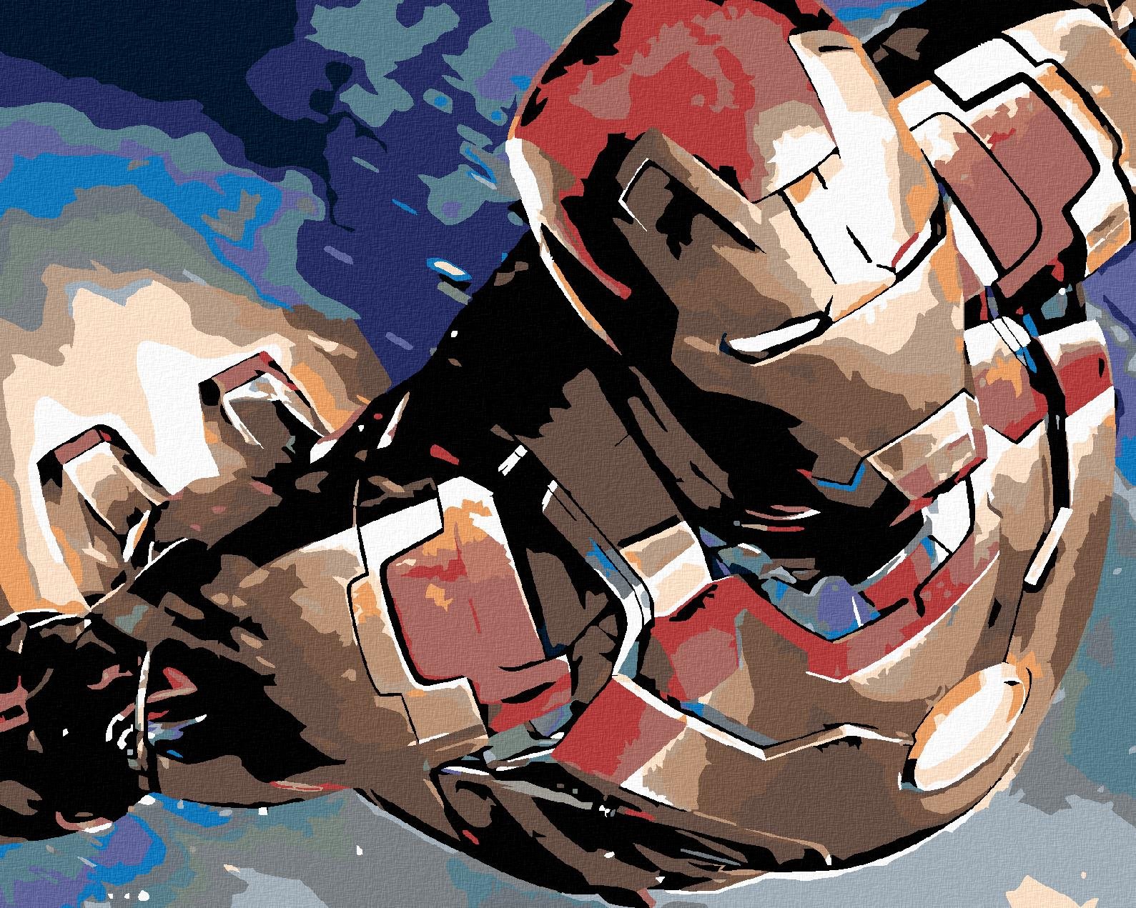 Diamondi – IRON MAN, 40 × 50 cm, bez rámu a bez napnutého plátna...