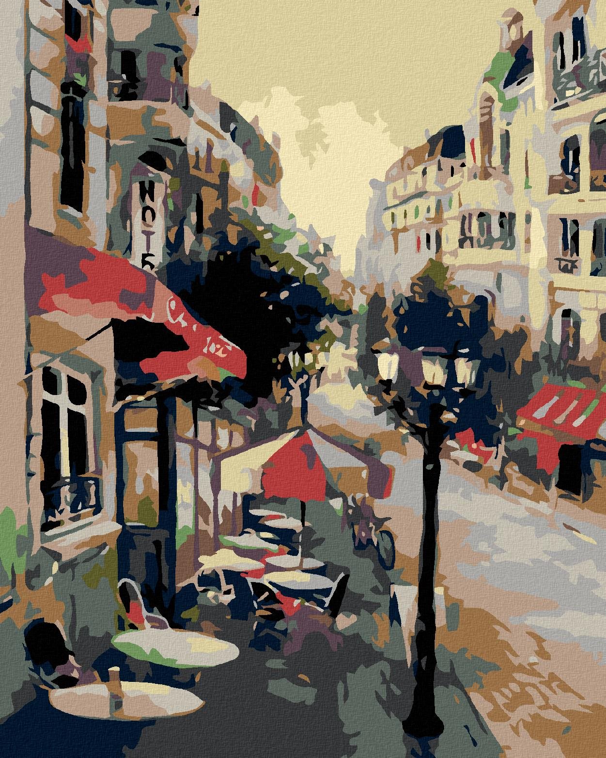 Diamondi – SEDENIE PRED HOTELOM, 40 × 50 cm, bez rámu a bez...