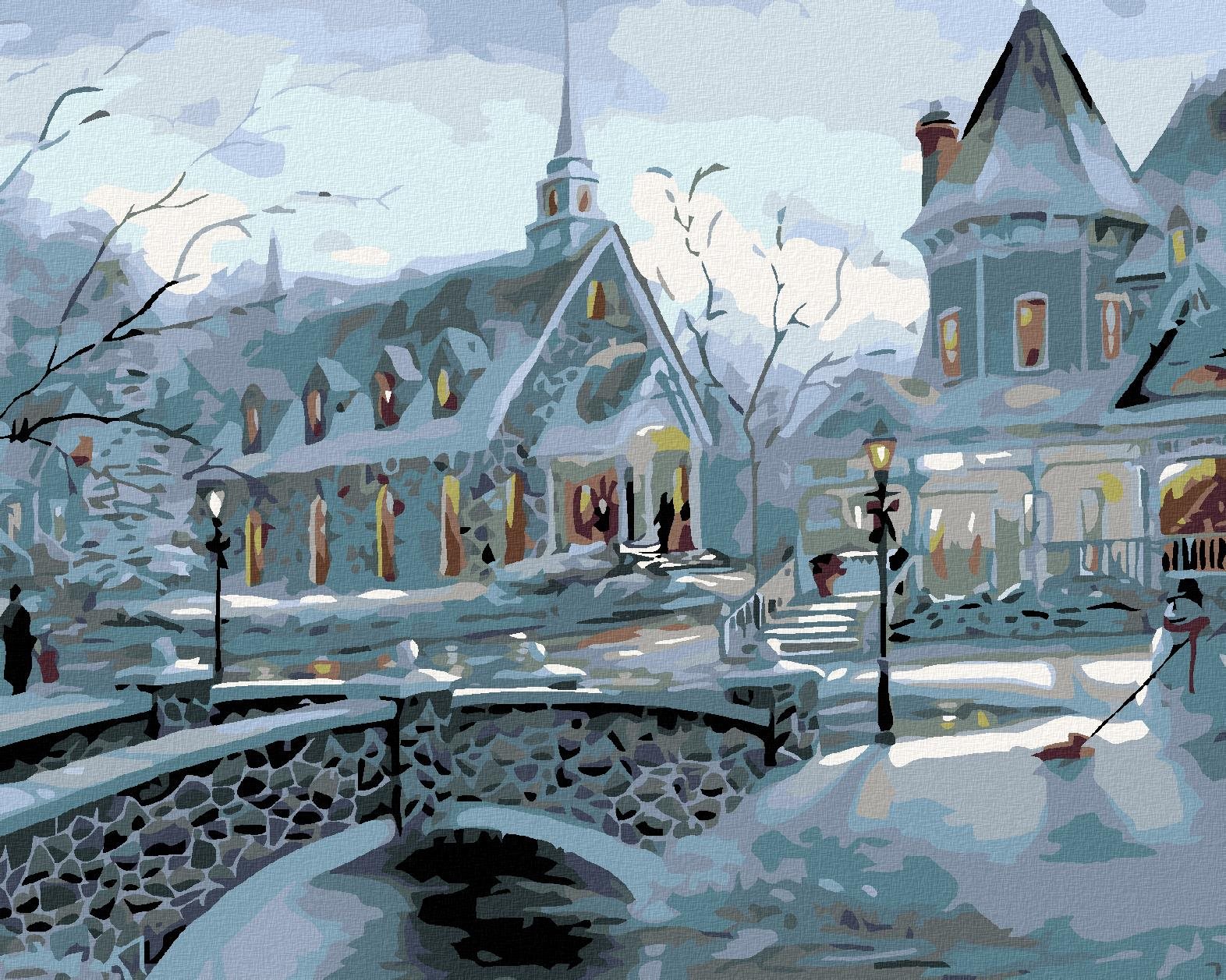 Diamondi – Diamantové maľovanie – VIANOČNÁ POHODA, 40 × 50 cm,...