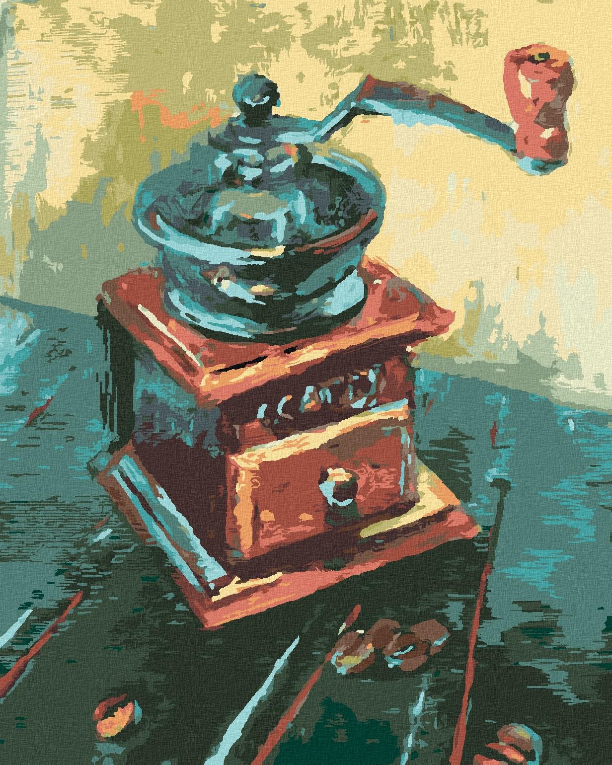 Diamondi – Diamantové maľovanie – MLYNČEK NA KÁVU, 40 × 50 cm, bez...