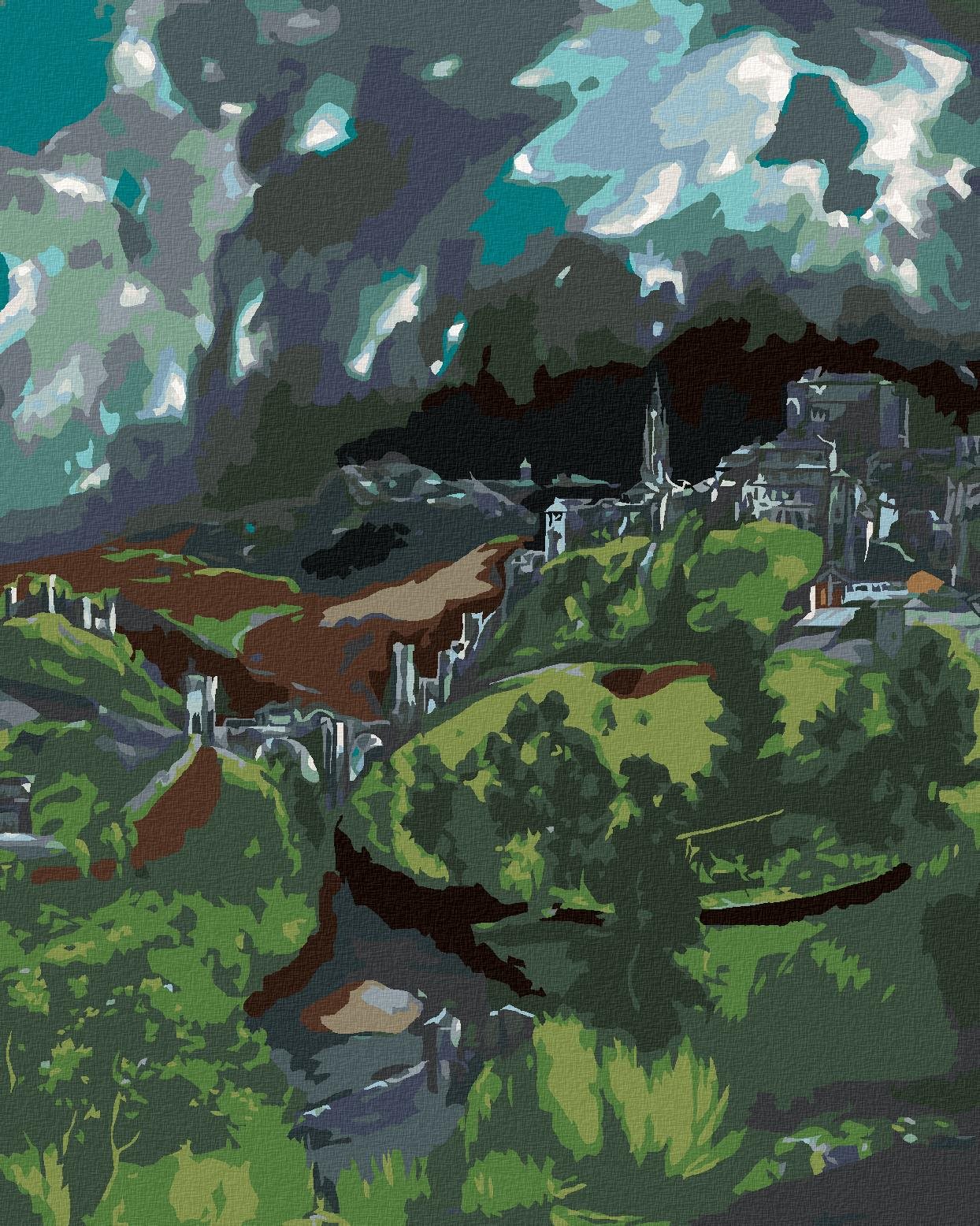 Diamondi – POHĽAD NA TOLEDO (EL GRECO), 40 × 50 cm, napnuté plátno...