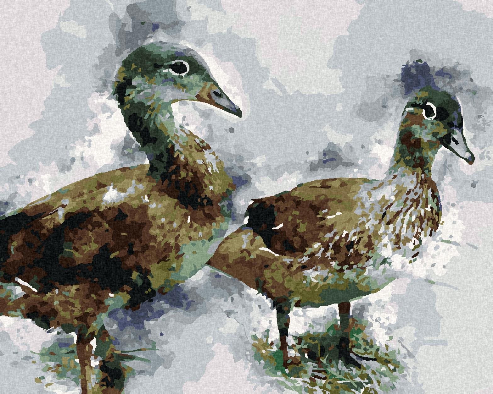 Diamondi – MLADÉ KAČKY, 40 × 50 cm, bez rámu a bez napnutia plátna...