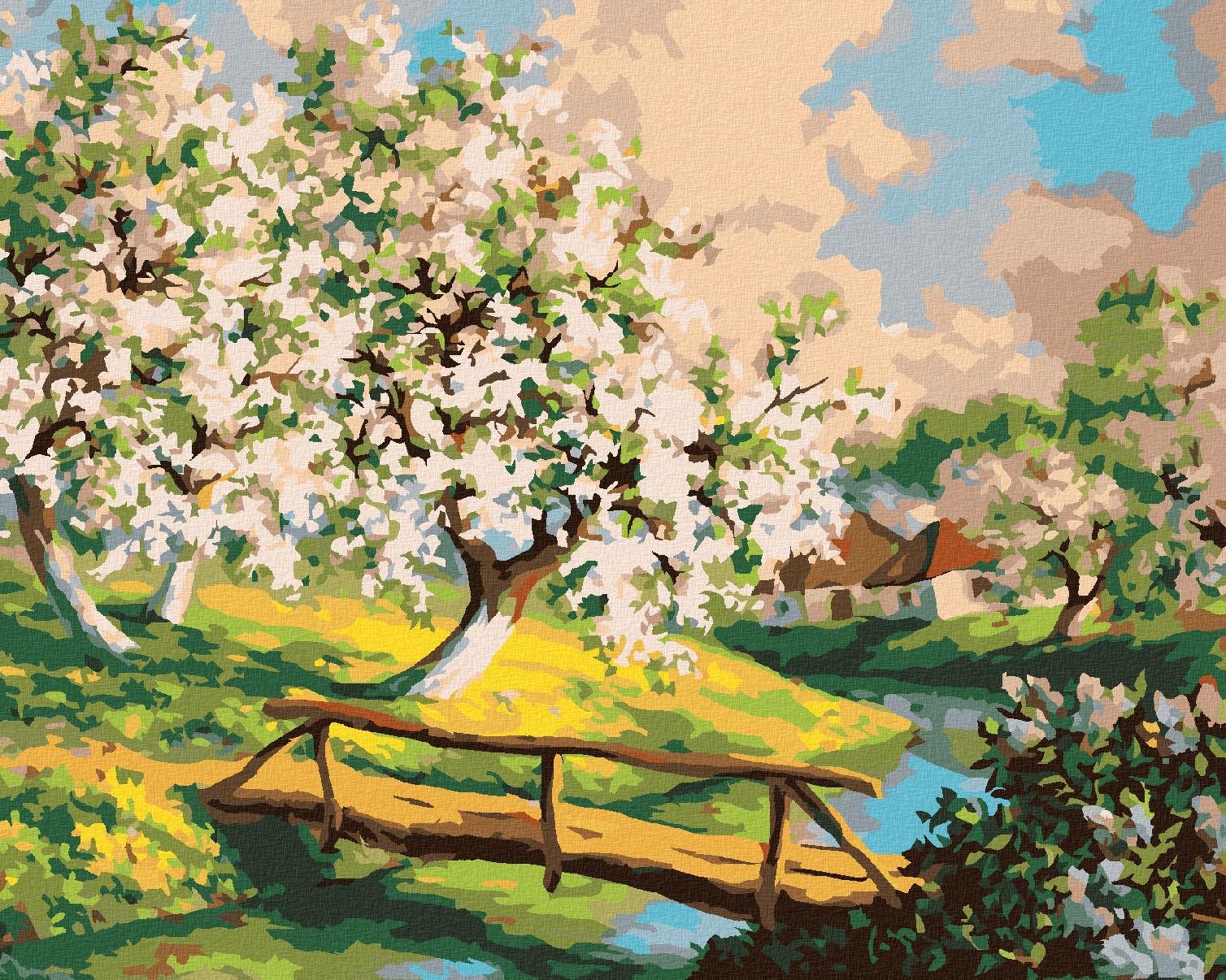 Diamondi – Diamantové maľovanie – KVITNÚCE ZÁHRADY, 40 × 50 cm,...